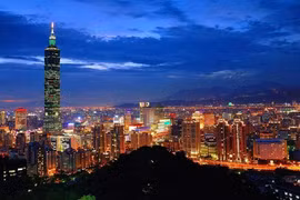 Thành phố Đài Bắc của Đài Loan về đêm. (Nguồn: Remote Lands)