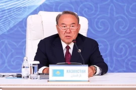 Tổng thống Kazakhstan Nursultan Nazarbayev tại Hội nghị thượng đỉnh các quốc gia vùng Caspia lần thứ 5 ở thành phố Aktau (Kazakhstan) tháng 8/2018. (Ảnh: THX/TTXVN)