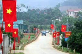 Đường liên xóm xã Phúc Ninh, huyện Yên Sơn được bêtông hóa. (Ảnh Quang Đán/TTXVN)