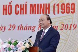 Thủ tướng Nguyễn Xuân Phúc phát biểu. (Ảnh: Thống Nhất/TTXVN)