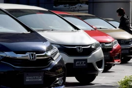 Xe của Hãng Honda trưng bày tại trụ sở công ty ở Tokyo. (Nguồn: AFP/TTXVN) 