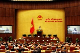 Toàn cảnh phiên họp. (Ảnh: Nguyễn Dân/TTXVN) 