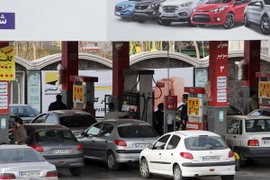 Người dân Iran mua xăng tại trạm xăng ở thủ đô Tehran của Iran. (Nguồn: AFP/TTXVN) 