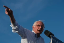 Ông Bernie Sanders phát biểu tại thủ đô Washington, Mỹ. (Nguồn: AFP/TTXVN)