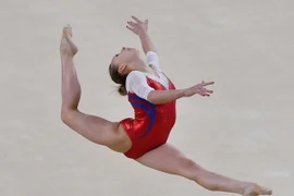 Một vận động viên Nga luyện tập trước thềm Olympic tại Rio de Janeiro, Brazil. (Nguồn: AFP/TTXVN) 