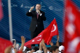 Tổng thống Thổ Nhĩ Kỳ Recep Tayyip Erdogan. (Nguồn: EPA/TTXVN)
