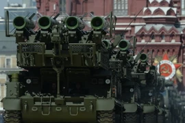 Hệ thống tên lửa đất đối không Buk-M2 của quân đội Nga. (Nguồn: AFP/TTXVN)