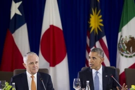 Tổng thống Mỹ Barack Obama (phải) và Thủ tướng Austral Malcolm Turnbull (trái). (Nguồn: AFP/TTXVN)