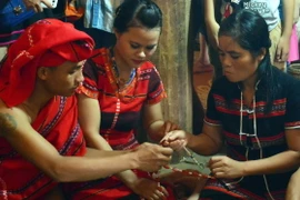 Tham dự lễ cưới truyền thống của đồng bào dân tộc Pa Cô