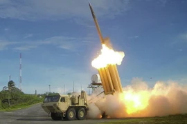 Hệ thống tên lửa đánh chặn tầm cao giai đoạn cuối THAAD. (Nguồn: Reuters/TTXVN)