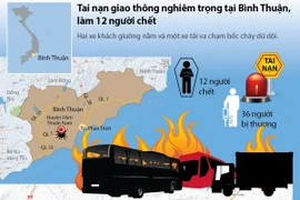 Tai nạn giao thông nghiêm trọng, làm 12 người chết