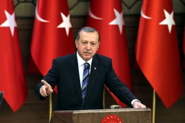 Tổng thống Thổ Nhĩ Kỳ Recep Tayyip Erdogan. (Nguồn: AFP/TTXVN)