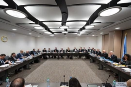 Toàn cảnh cuộc hòa đàm Syria tại Geneva, Thụy Sĩ, ngày 21/3. (Nguồn: AFP/TTXVN) 