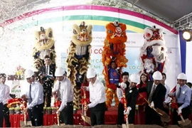 Quang cảnh lễ khởi công dự án. (Ảnh: Hoàng Hải/TTXVN)