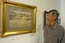 Một bức tranh trong bộ sưu tập của ông Tira. (Ảnh: Nhật Trường/Vietnam+)