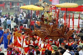 Nghi lễ Giỗ tổ Hùng Vương. (Nguồn:: TTXVN)