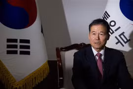 Bộ trưởng Bộ Thống nhất Hàn Quốc Kim Yung-ho. (Ảnh: Yonhap/TTXVN)