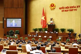 Một phiên họp trong Kỳ họp thứ tư, Quốc hội khóa XV. (Ảnh: Doãn Tấn/TTXVN)