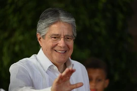 Tổng thống Ecuador Guillermo Lasso dự một sự kiện ở Santo Domingo, ngày 25/3/2023. (Ảnh: AFP/TTXVN)