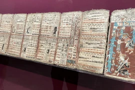 Chữ viết của người Maya. (Ảnh: Nguyễn Yến/Vietnam+)