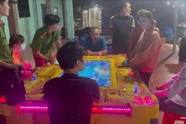 Hiện trường vụ đánh bạc. (Ảnh: TTXVN phát)