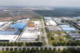 Một góc Khu công nghiệp Việt Nam-Singapore (VSIP) mở rộng ở thị xã Tân Uyên, tỉnh Bình Dương. (Ảnh: Vũ Sinh/TTXVN)