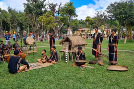 [Photo] Không gian sinh hoạt văn hóa đồng bào các dân tộc Tây Nguyên
