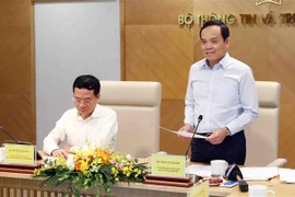 Phó Thủ tướng Trần Lưu Quang phát biểu. (Ảnh: Phạm Kiên/TTXVN)