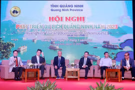 Phiên thảo luận phát triển du lịch. (Ảnh: Văn Đức/TTXVN)