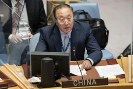 Đại sứ Trung Quốc tại Liên hợp quốc Trương Quân. (Ảnh: AFP/TTXVN)