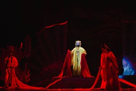 Một trích đoạn trong vở cải lương "Vì nghĩa nước non." (Nguồn: Nhà hát Cải lương Việt Nam)