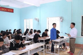 Một giờ học của giáo viên, học sinh Trung tâm Giáo dục nghề nghiệp-Giáo dục thường xuyên thành phố Sầm Sơn. (Ảnh: Báo Thanh Hóa)