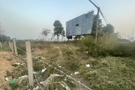 Hàng loạt dự án có quy mô lớn trên địa bàn huyện Mê Linh bị bỏ hoang, chưa thực sự khởi động xây dựng sau hơn 10 năm được giao đất, gây lãng phí tài nguyên đất đai. (Ảnh: Linh Khánh/Vietnam+)