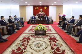 Lãnh đạo tỉnh Bình Dương làm việc với Tập đoàn SEP để bàn về việc đầu tư dự án khu liên hợp công nghiệp trung hòa carbon. (Ảnh: Bộ Công Thương)