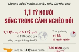 [Infographics] 1,1 tỷ người trên thế giới sống trong cảnh nghèo đói
