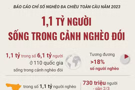 [Infographics] 1,1 tỷ người trên thế giới sống trong cảnh nghèo đói