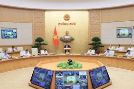 Thủ tướng Phạm Minh Chính chủ trì Phiên họp Chính phủ thường kỳ tháng 6/2023. (Ảnh: Dương Giang/TTXVN)