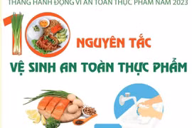 [Infographics] 10 nguyên tắc đảm bảo vệ sinh an toàn thực phẩm