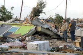 Cảnh đổ nát do lốc xoáy ở Perryton, Texas ngày 15/6. (Nguồn: NBC News)