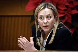 Thủ tướng Italy Giorgia Meloni. (Ảnh: AFP/TTXVN)