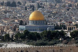 Khu đền thờ Hồi giáo Al-Aqsa ở Jerusalem, ngày 28/1/2023. (Ảnh: AFP/TTXVN)