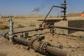 Một mỏ dầu tại Kirkuk, Iraq ngày 18/10/2017. (Nguồn: Reuters)