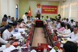 Quang cảnh buổi làm việc. (Ảnh: Đinh Hương/TTXVN)