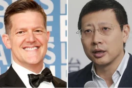 Đối tác Sequoia Capital Roelof Botha (trái) và Neil Shen, đối tác sáng lập và quản lý của Sequoia Trung Quốc. (Nguồn: Getty Images)