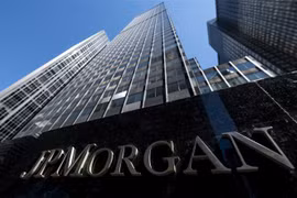 Trụ sở ngân hàng JPMorgan Chase ở New York, Mỹ. (Ảnh: AFP/TTXVN)