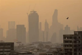 Tình trạng ô nhiễm không khí tại thủ đô Bangkok, Thái Lan ngày 27/1/2023. (Ảnh: AFP/TTXVN)