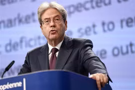 Ủy viên châu Âu phụ trách vấn đề kinh tế Paolo Gentiloni. (Ảnh: AFP/TTXVN)