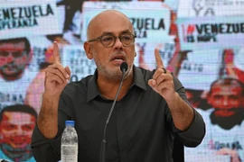 Chủ tịch Quốc hội Venezuela Jorge Rodriguez. (Ảnh: AFP/TTXVN)