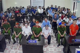 Toàn cảnh phiên tòa. (Ảnh: Nguyễn Chiến/TTXVN)