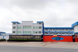 Công ty TNHH Golden Victory Việt Nam tại xã Nghĩa Minh, huyện Nghĩa Hưng, tỉnh Nam Định. (Ảnh: Nguyễn Lành/TTXVN)